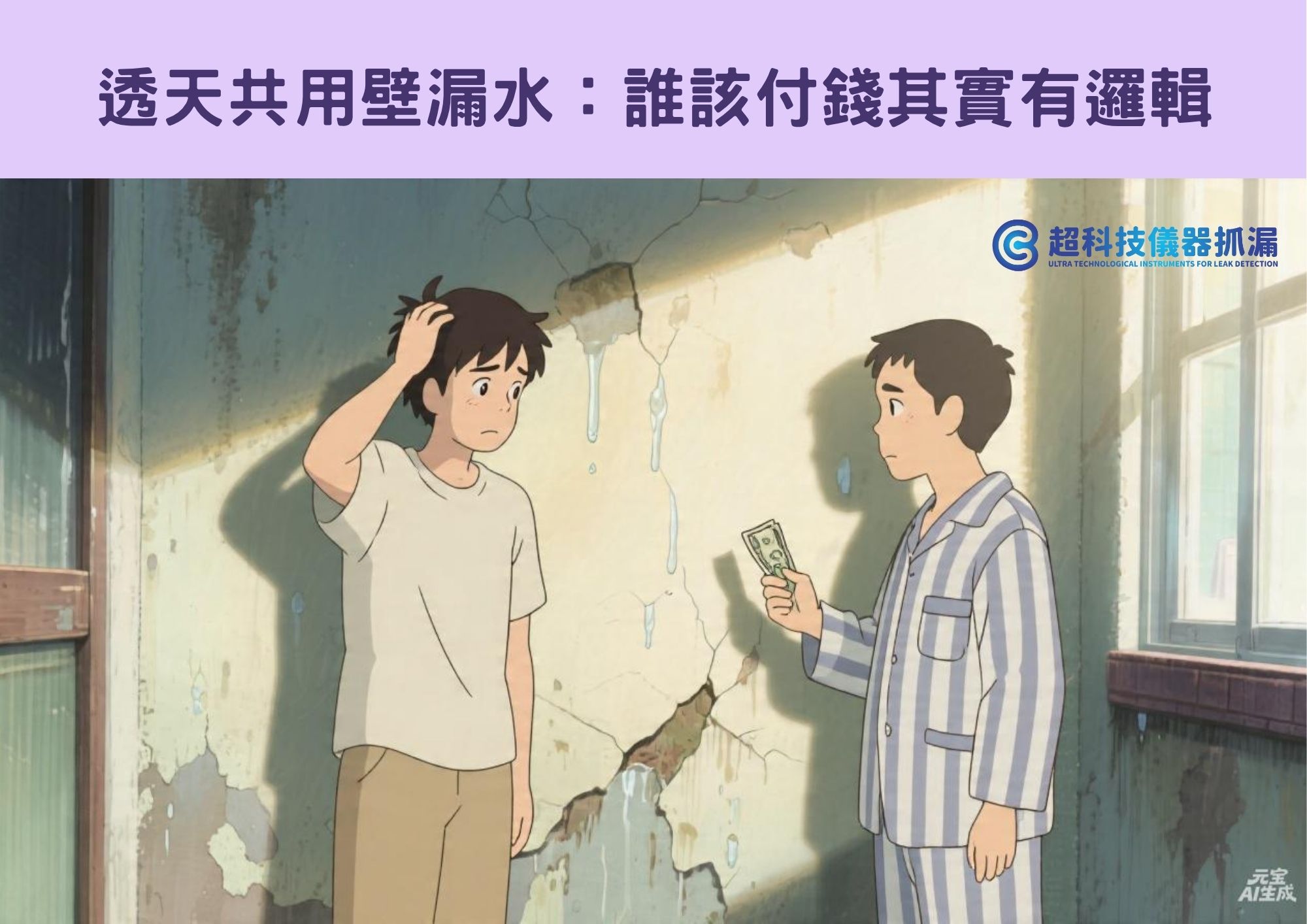 透天共用壁漏水